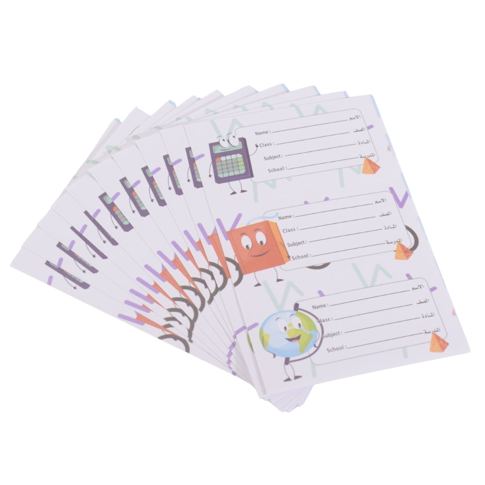 Assorted Adhesive Label Stickers for School Supplies