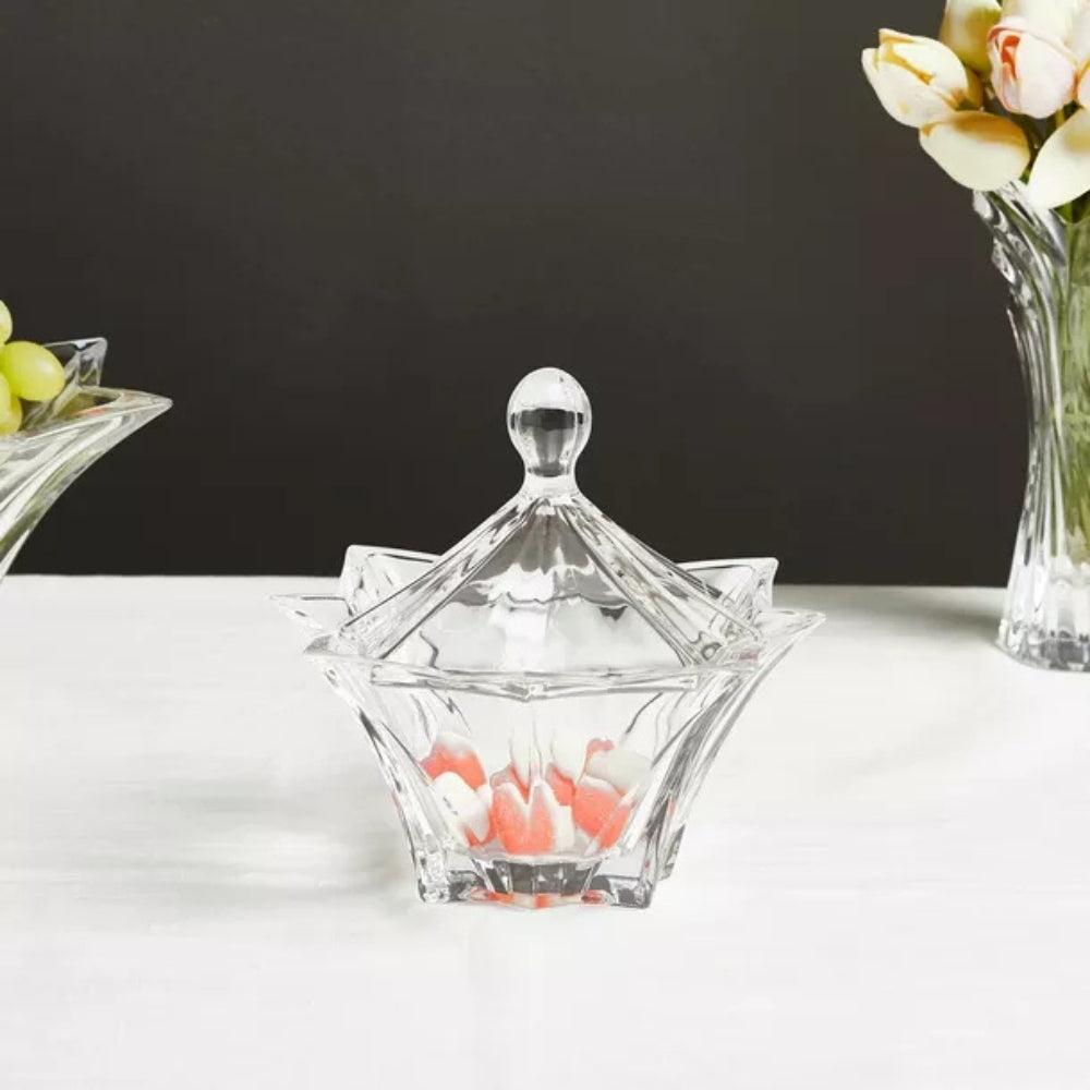 Azin Small Bowl Box, Crystal, Transparent
