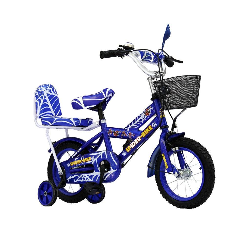 Baby Bicycle 12" Wheel With Safety Supporting Wheel Spider Blue
