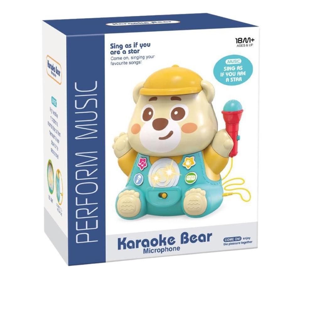 Baby Musical Instruments Montessori Musical Toys Cartoon Bear Plastic Karaoke Microphones Educational Music Toy Bear