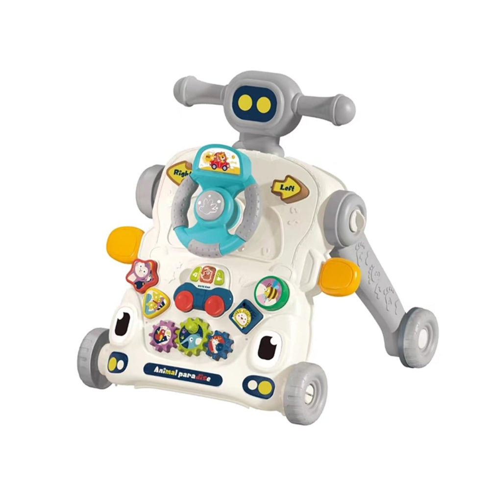 Baby Walker 3 in 1 Sit to Stand Push Walker With Activity Table and Center for Newborn Toddler