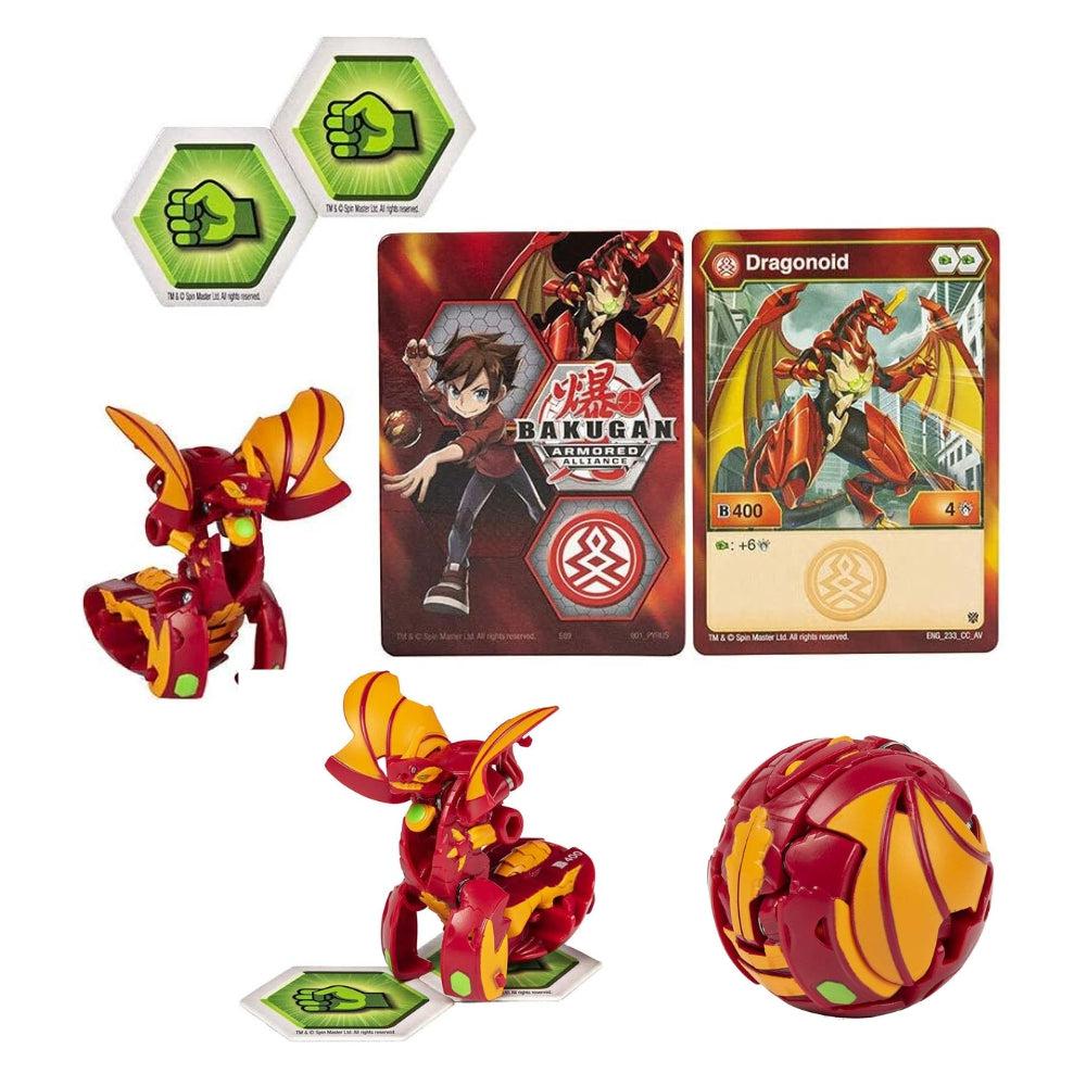 Bakugan Armored Alliance Core 2 Inch Collectible Transforming Figure Dragonoid (Pyrus Faction)