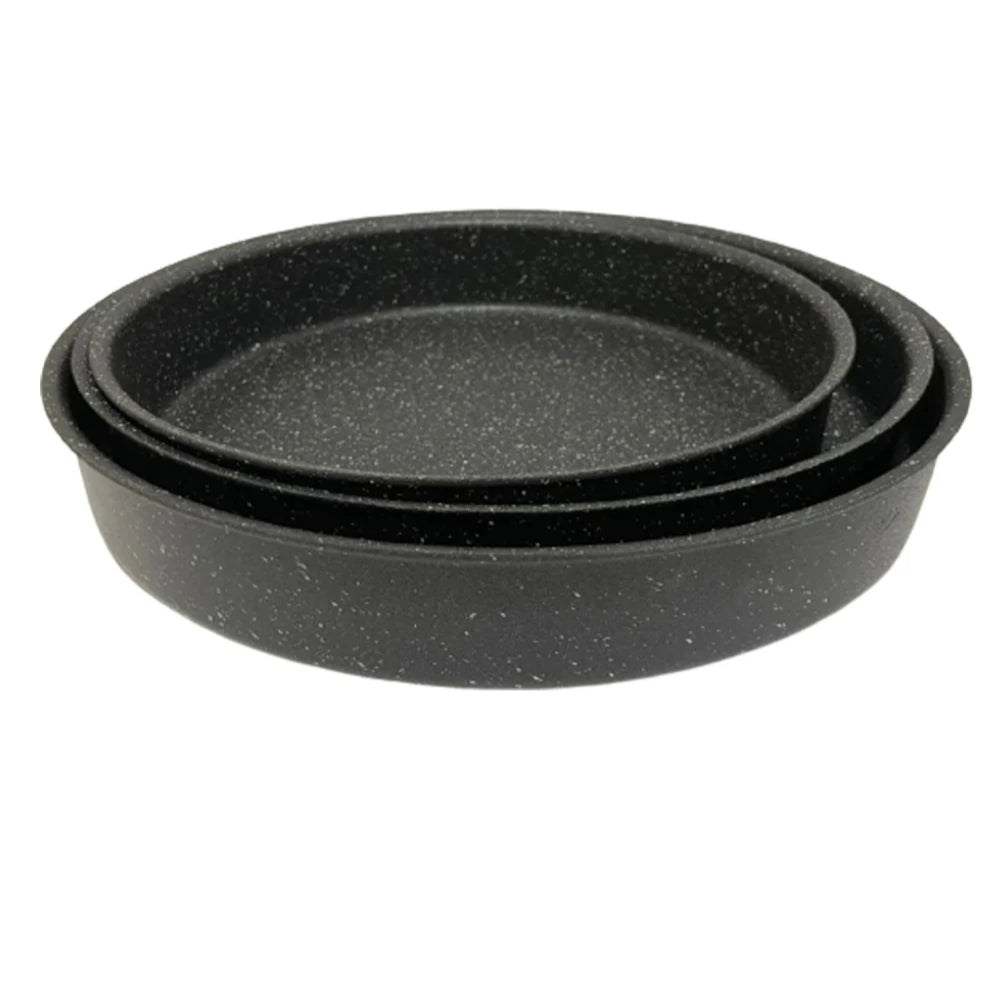 Baroly Aluminum With Induction Bottom Baking Tray Set of 3 28 cm 32 cm 36 cm