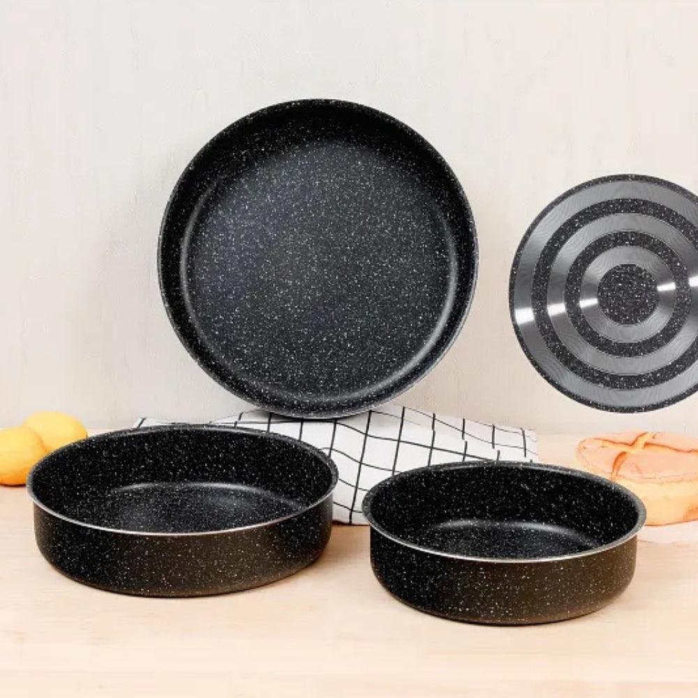 Baroly Aluminum With Induction Bottom Baking Tray Set of 3 28 cm 32 cm 36 cm