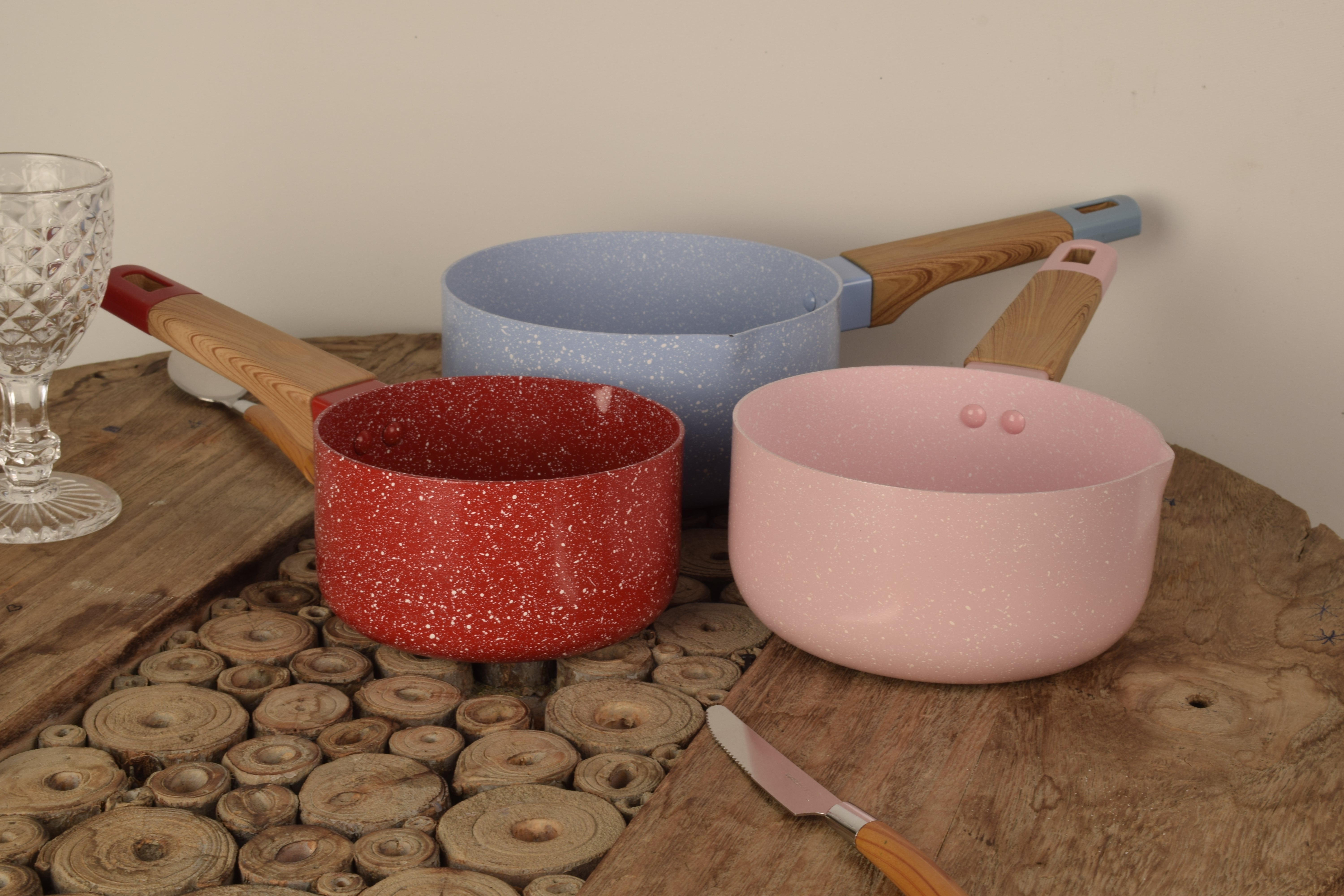 Baroly Nonstick Fry Pan Set 3 Piece 14, 16, 18cm