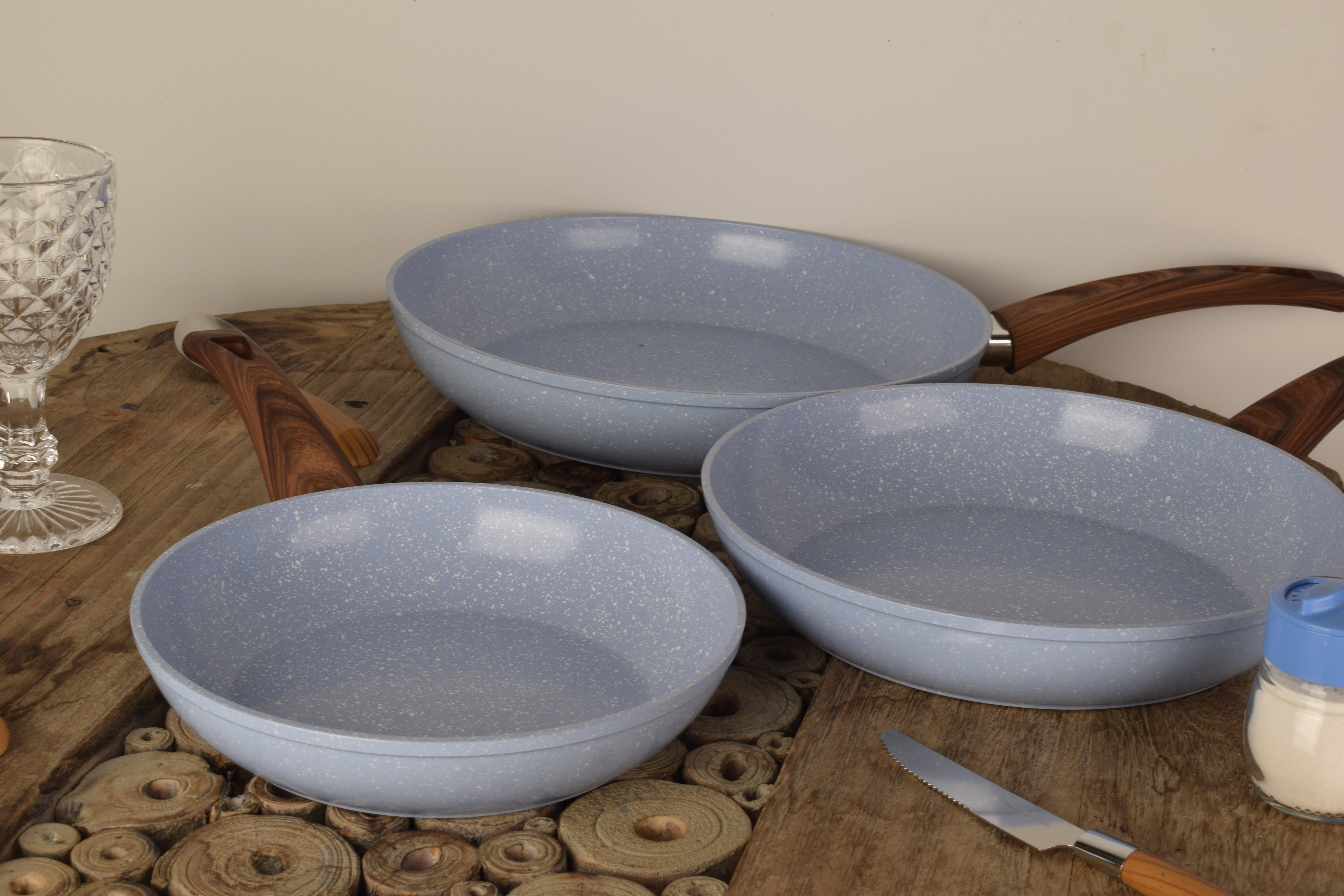 Baroly Nonstick Fry Pan Set 3 Piece 20, 24, 28cm