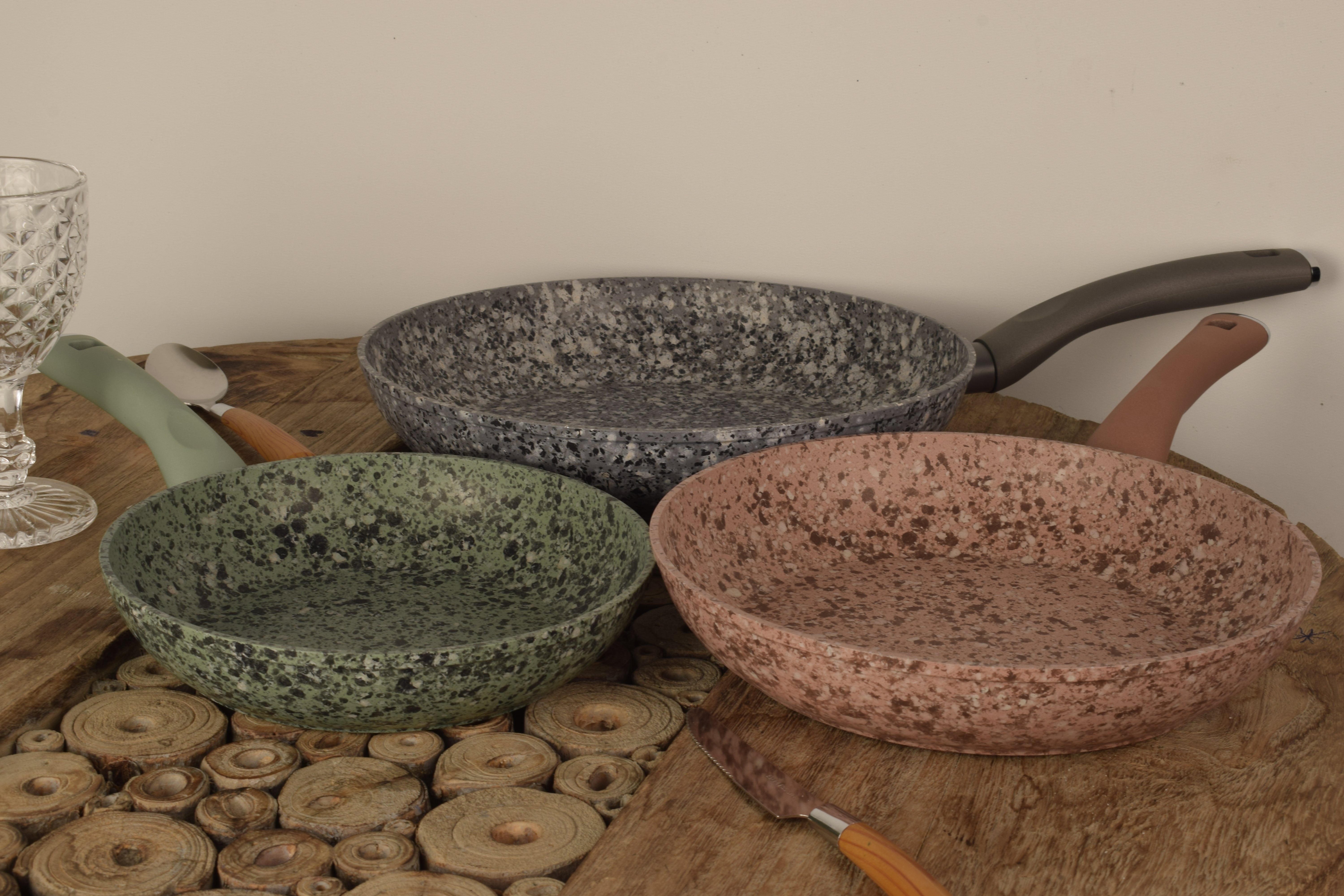 Baroly Nonstick Fry Pan Set 3 Piece 20, 24, 28cm