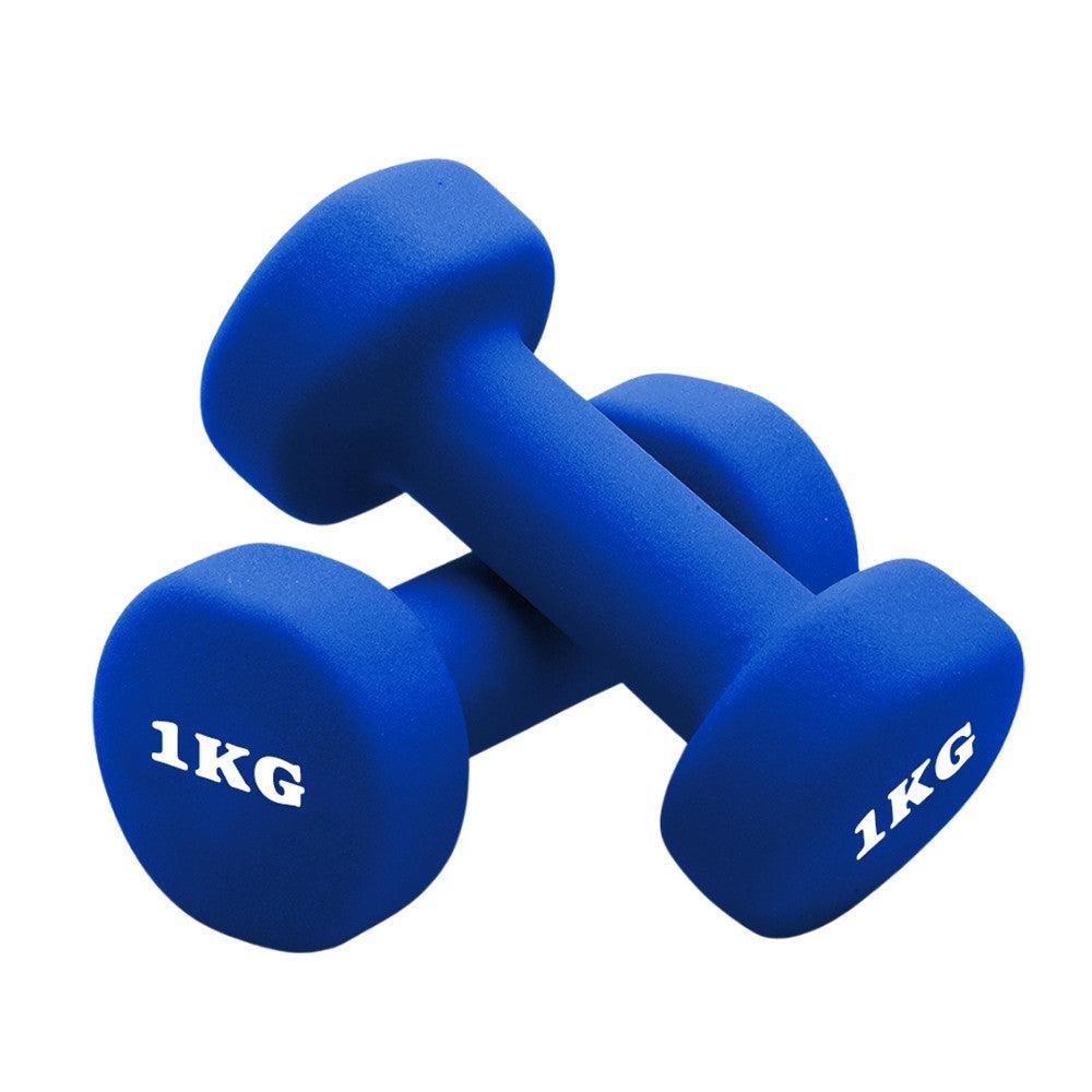 Basics Neoprene Coated Dumbbell Hand Weight(1pc) 1 kg