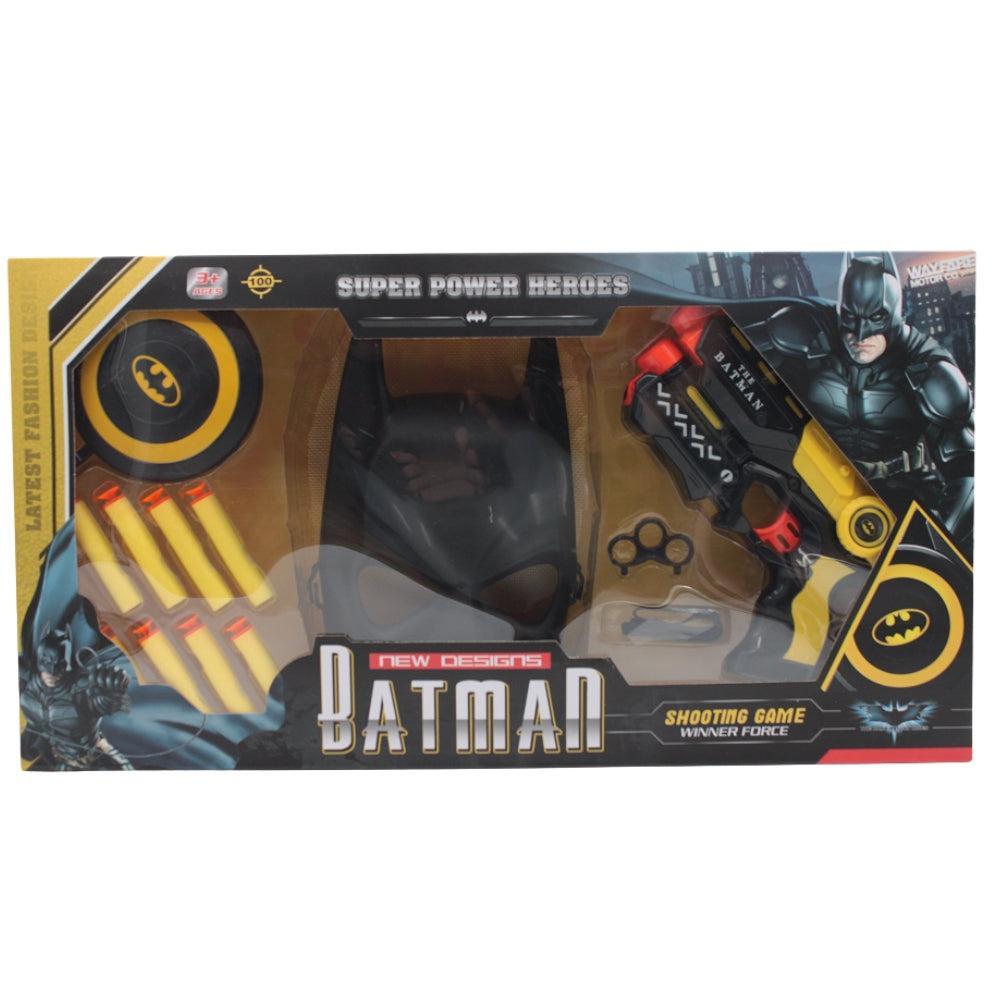 Batman mask with gun