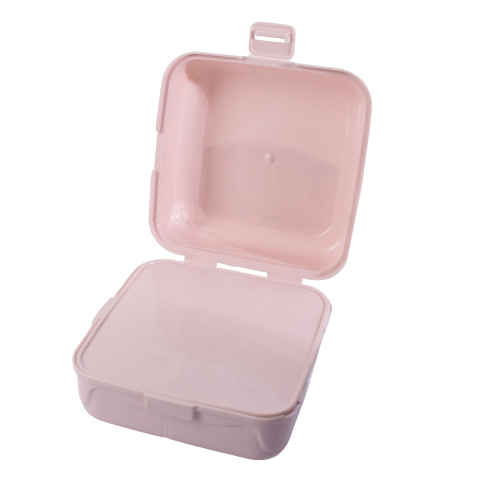 Bee Home Square Divided Storage Lunch Box – Pink