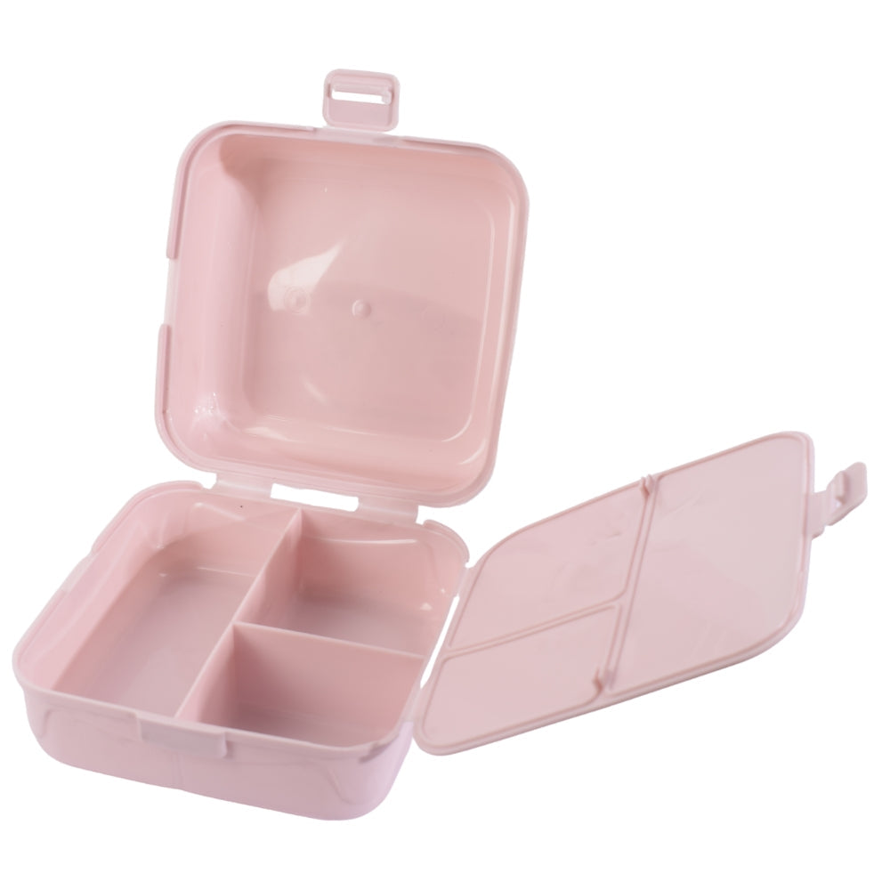 Bee Home Square Divided Storage Lunch Box – Pink