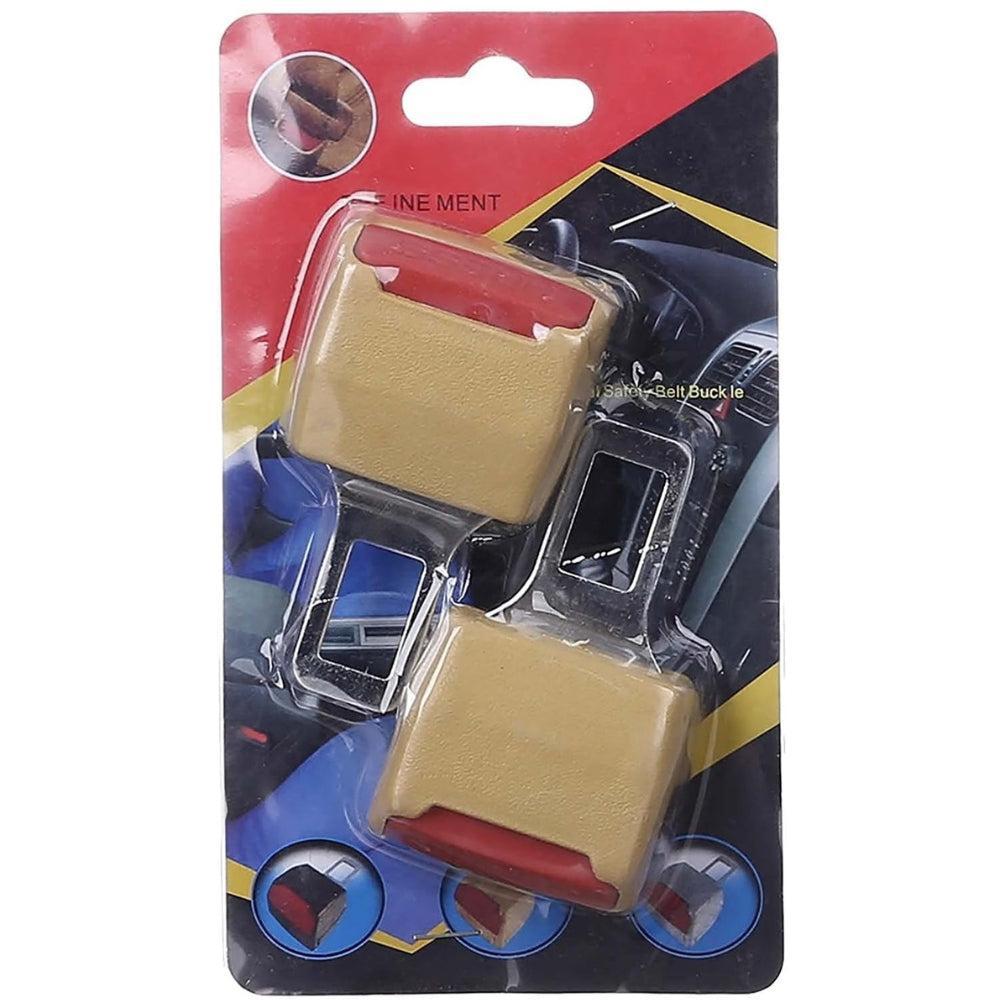 Belt Alarm Stopper, 2 Pieces - Beige and Red