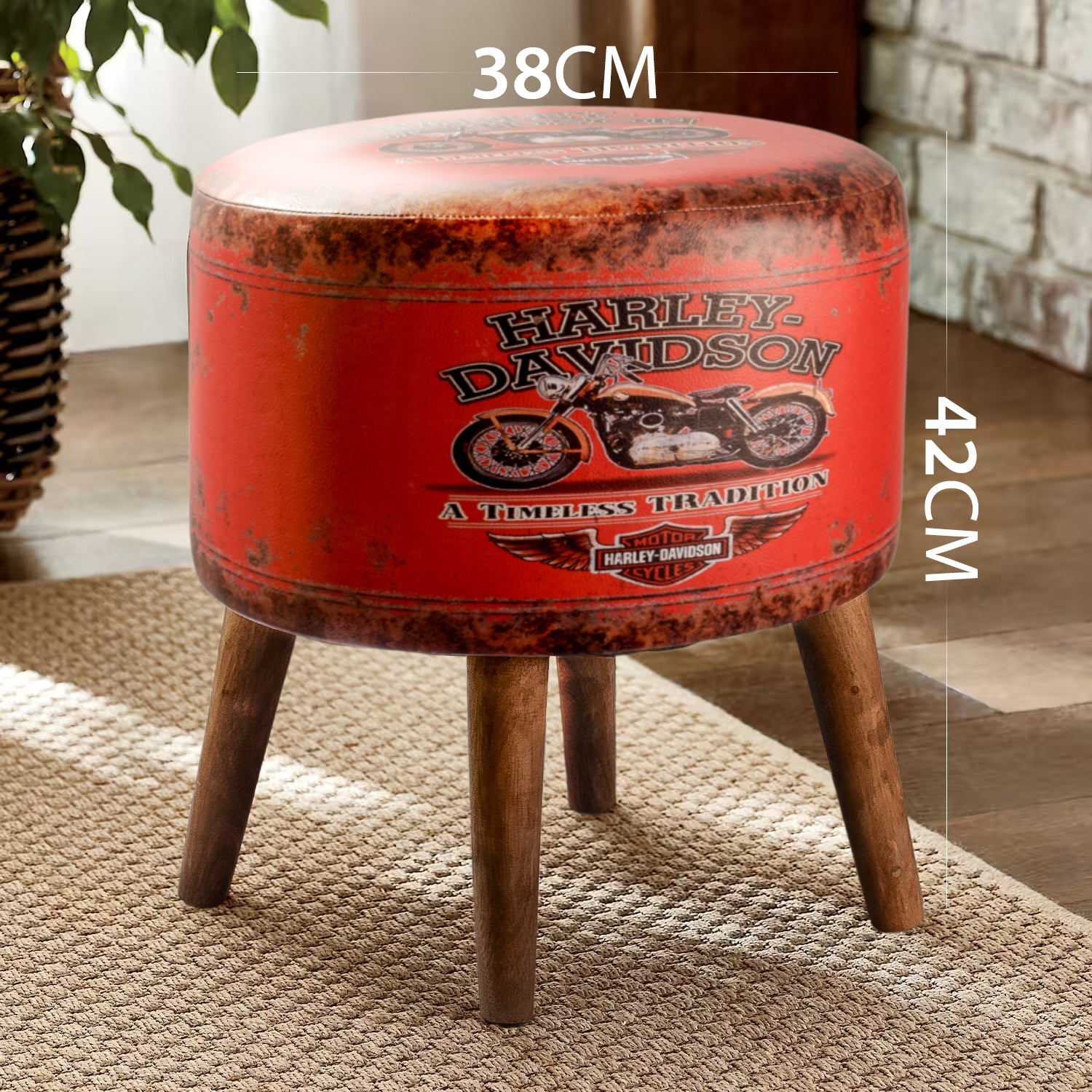 Bench-Pouf(Harley Davidson Orange)