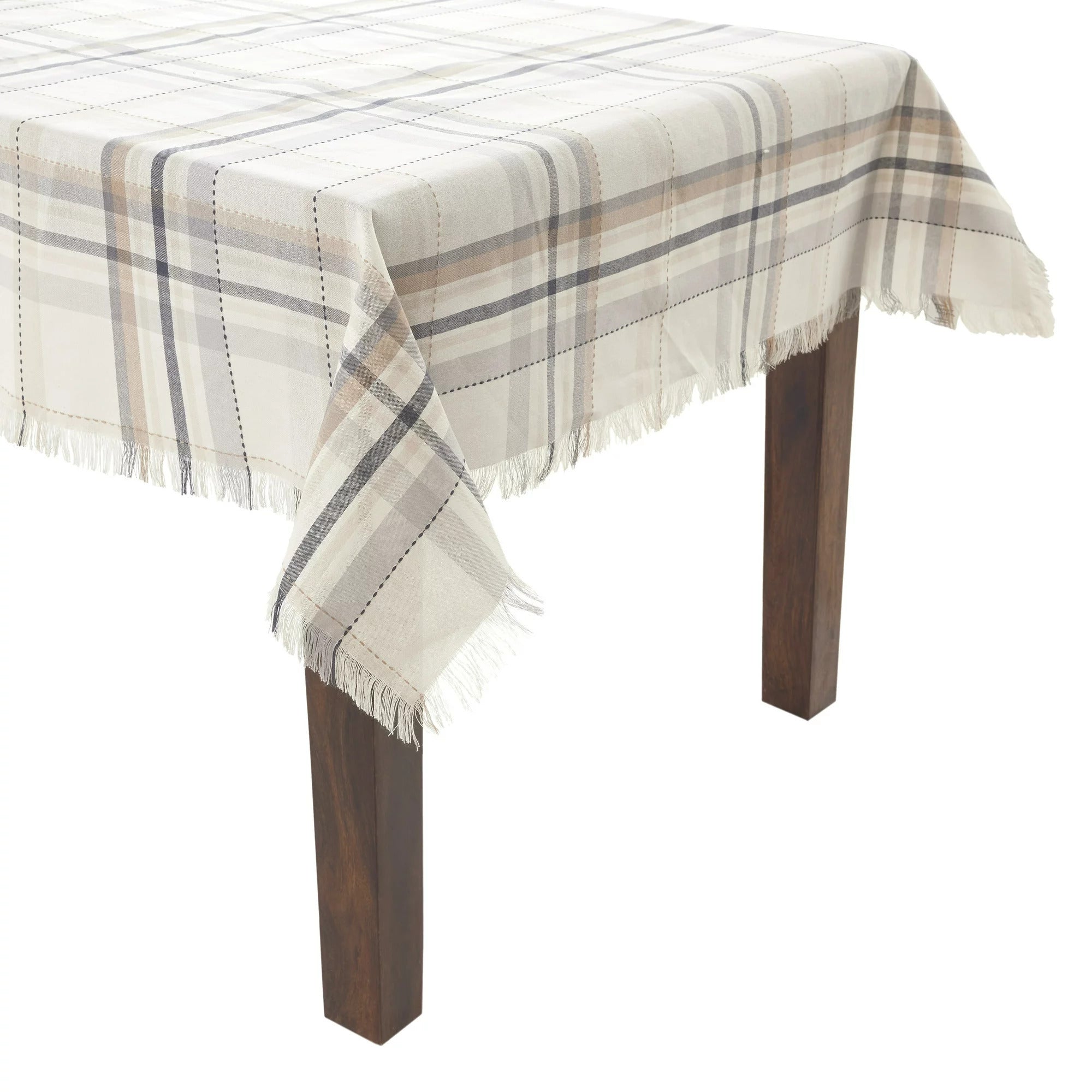 Better Homes and Gardens Monday Plaid Woven Table Throw - Multi color - 50"x50"