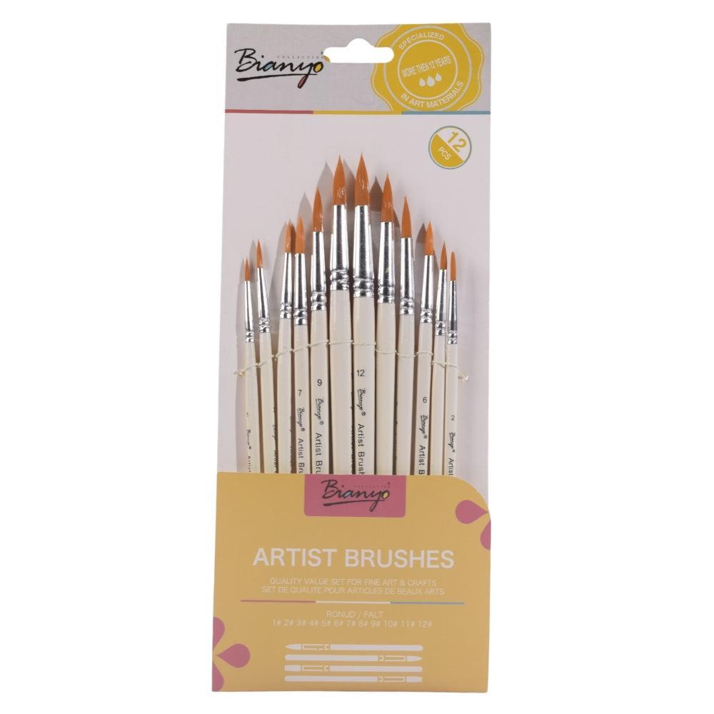 Bianyo Artist Brushes - 12 Piece Set