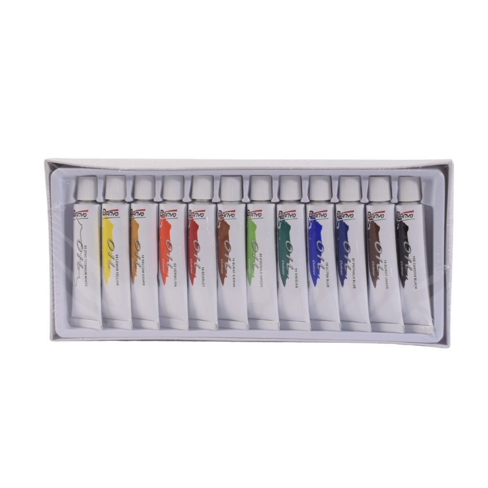 Bianyo Oil Color Set of 12 assorted Colors