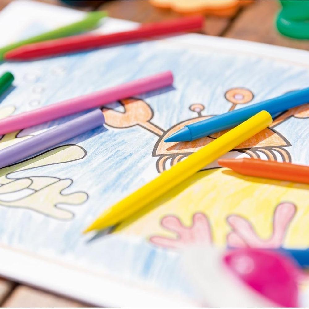 Bic Kids Decor Plastic Crayons - Assorted Colors, 18-Pack Cardboard Case