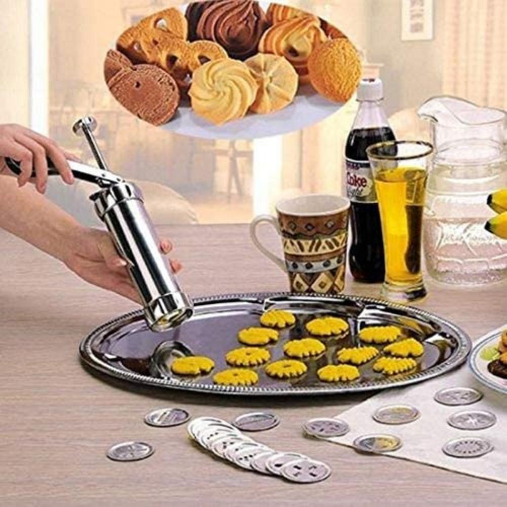 Biscuits Stainless Steel Cookie Press Machine With 20 Shapes