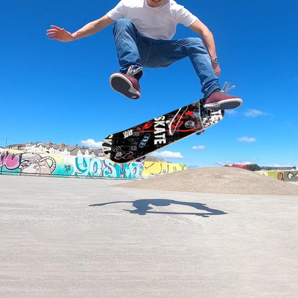 Black Skateboard 58X15 cm