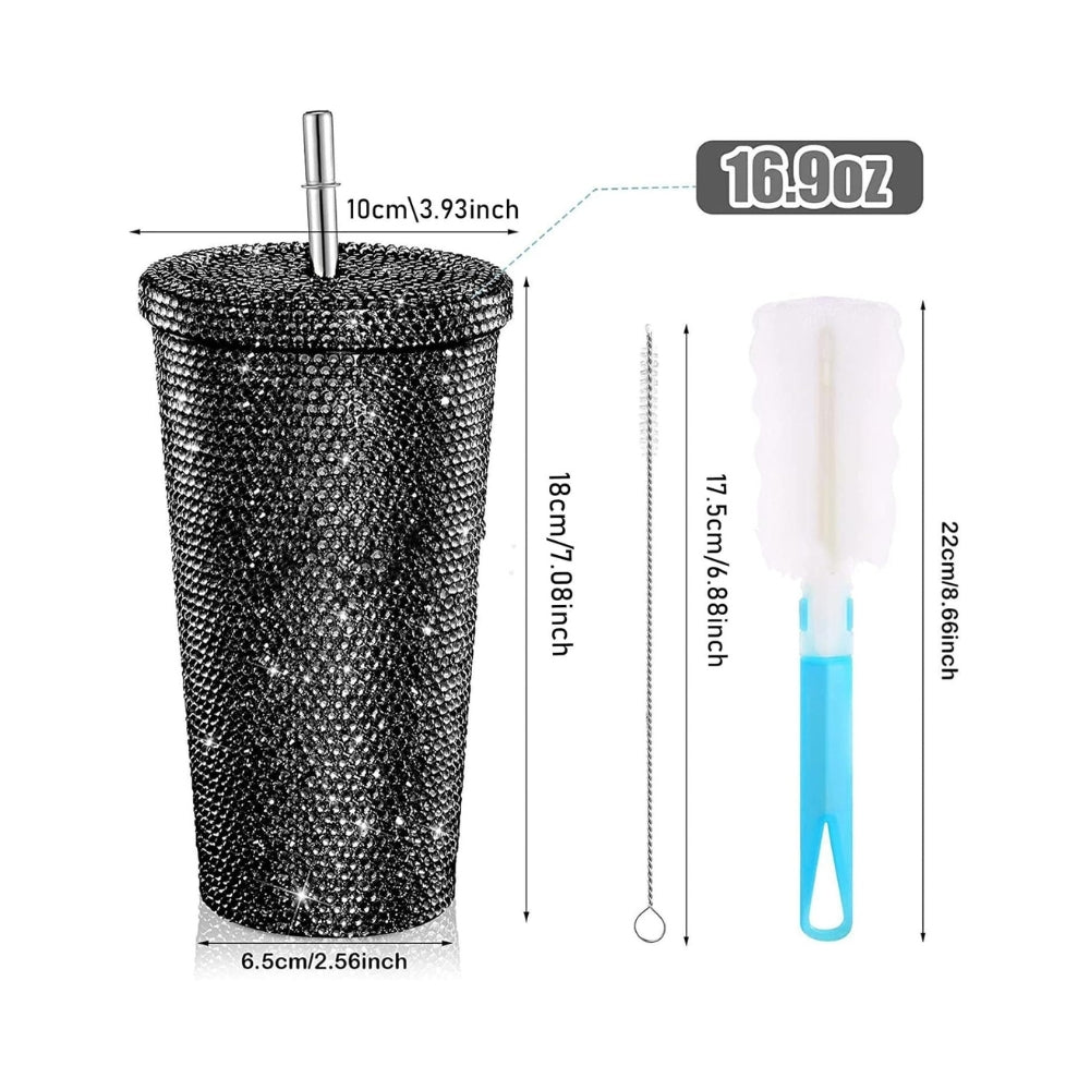 Bling Diamond Studded Water Bottle
