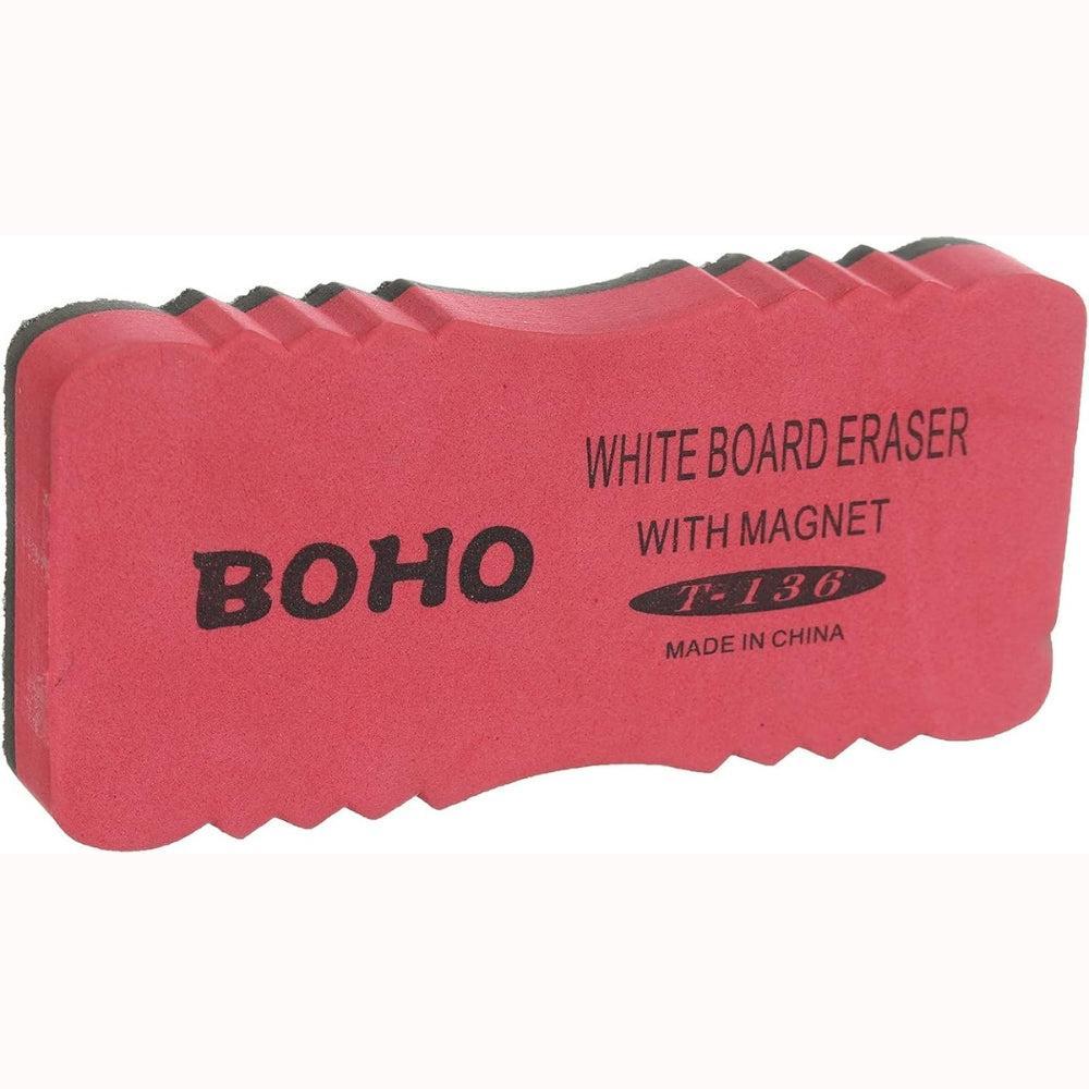Boho T-136 Whiteboard Eraser With Magnet - Red