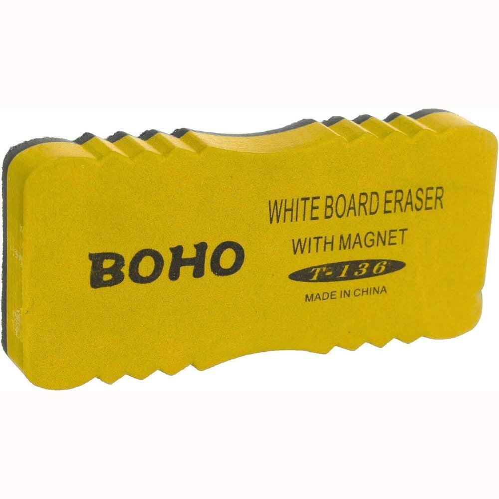 Boho T-136 Whiteboard Eraser With Magnet - Yellow