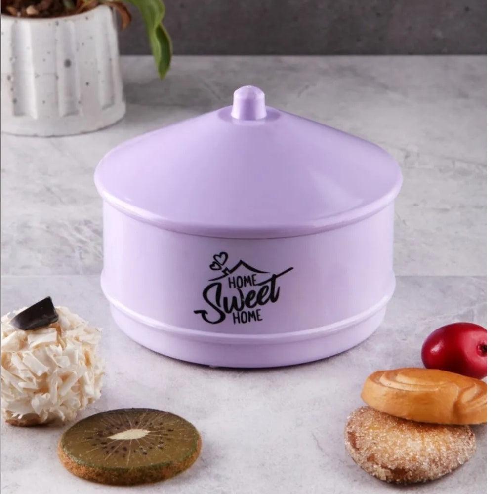 Bread Box Large Capacity Bread Box Round Metal Bread Bin Retro Kitchen Bread Holder For Muffin Baked Goods Bread Storage beautiful