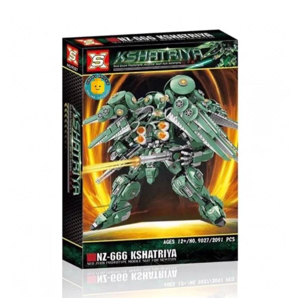 Bricks Toy Sx 9027 Gundam Nz 666 Kshatriya Building Blocks