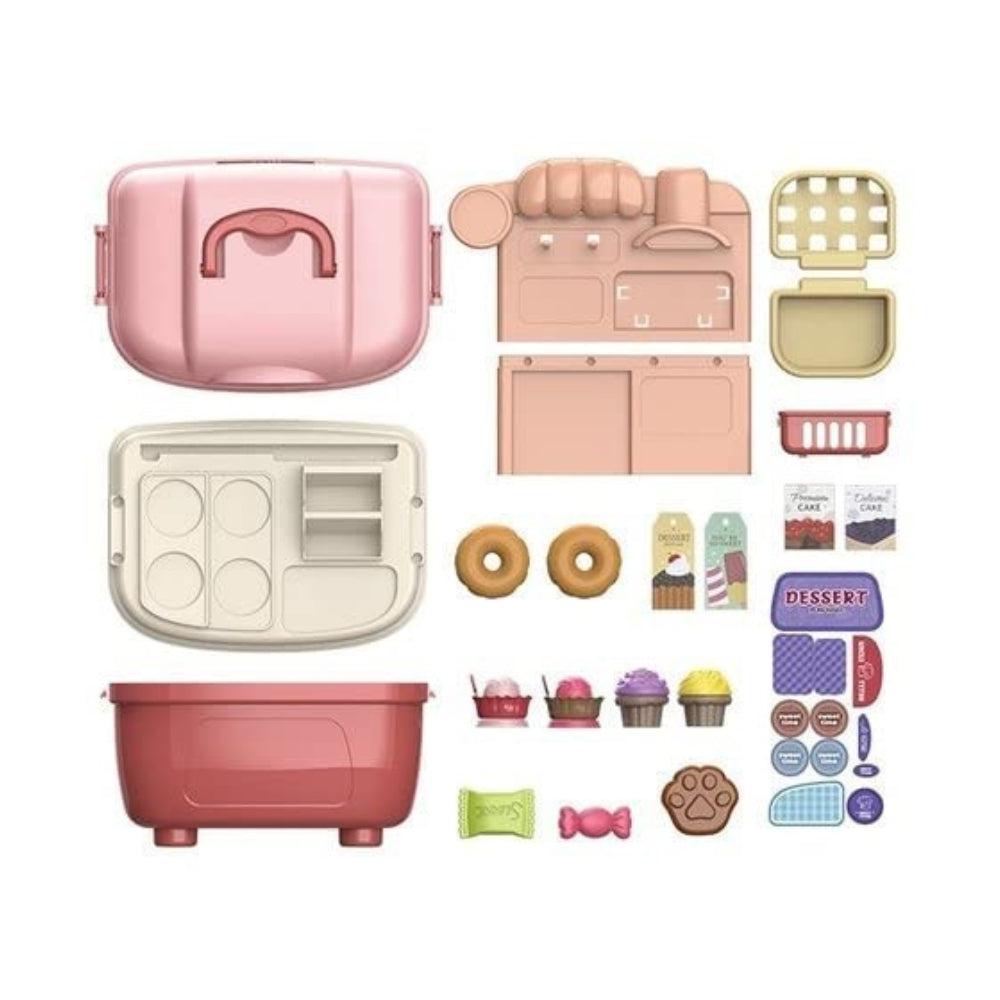 Buyline My House Dessert Realistic Miniature Chefs Pretend Play Food Set For Girls Boys Kitchen Toy Toddlers Mini Shelf Simulation Of Spray Accessories
