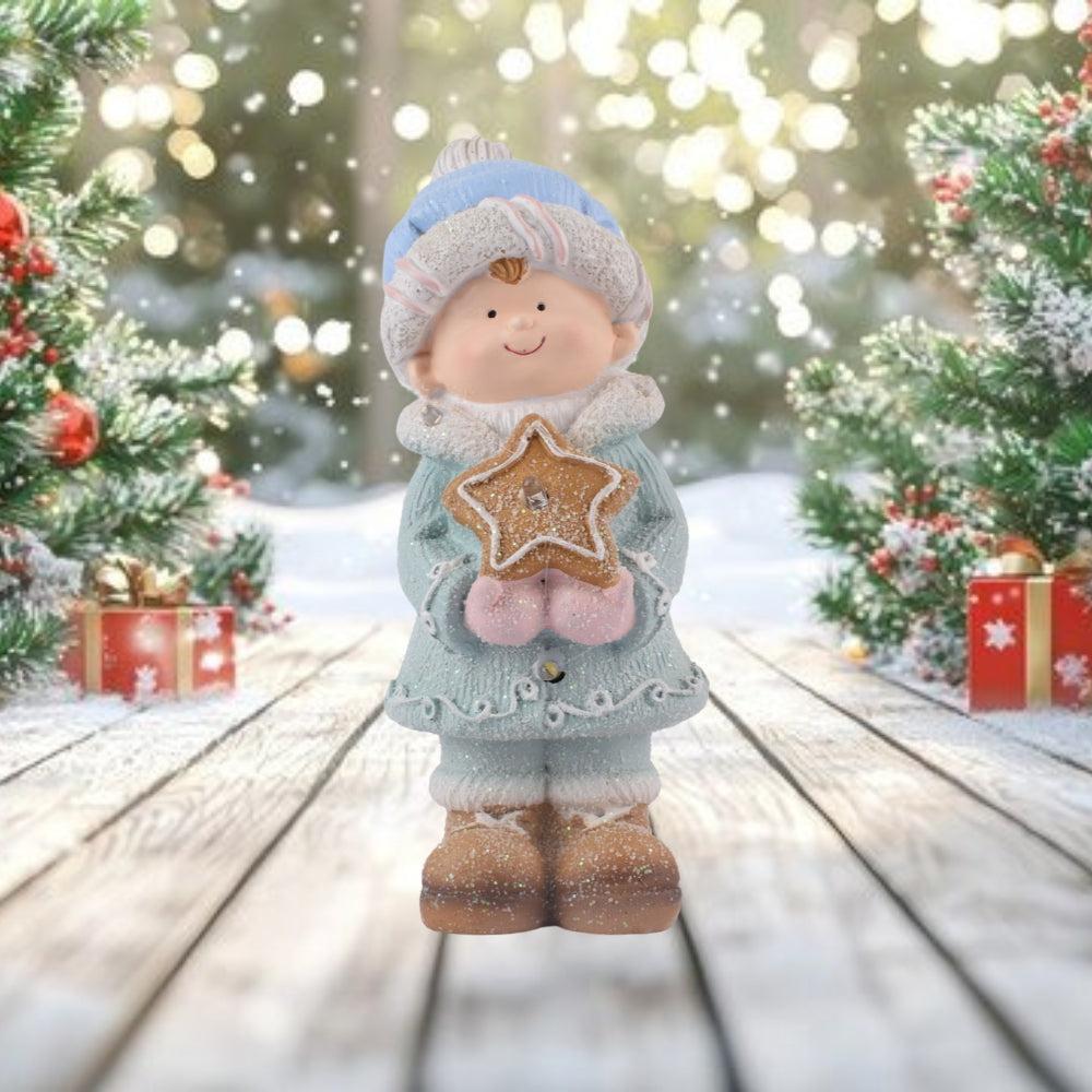 CHRISTMAS COOKIE BOY FIGURINE 22X9X9.5CM