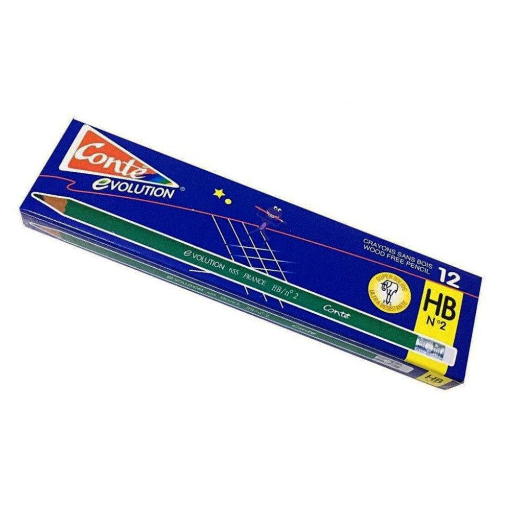 Conte 655 Wooden HB Pencil LA-1004 12 Pcs