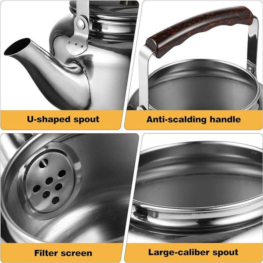 Cabilock pot kettle water boiler stainless steel water kettle handle household water kettle tea kettle kitchen water kettle stainless steel water bottle soft drink plastic induction cooker