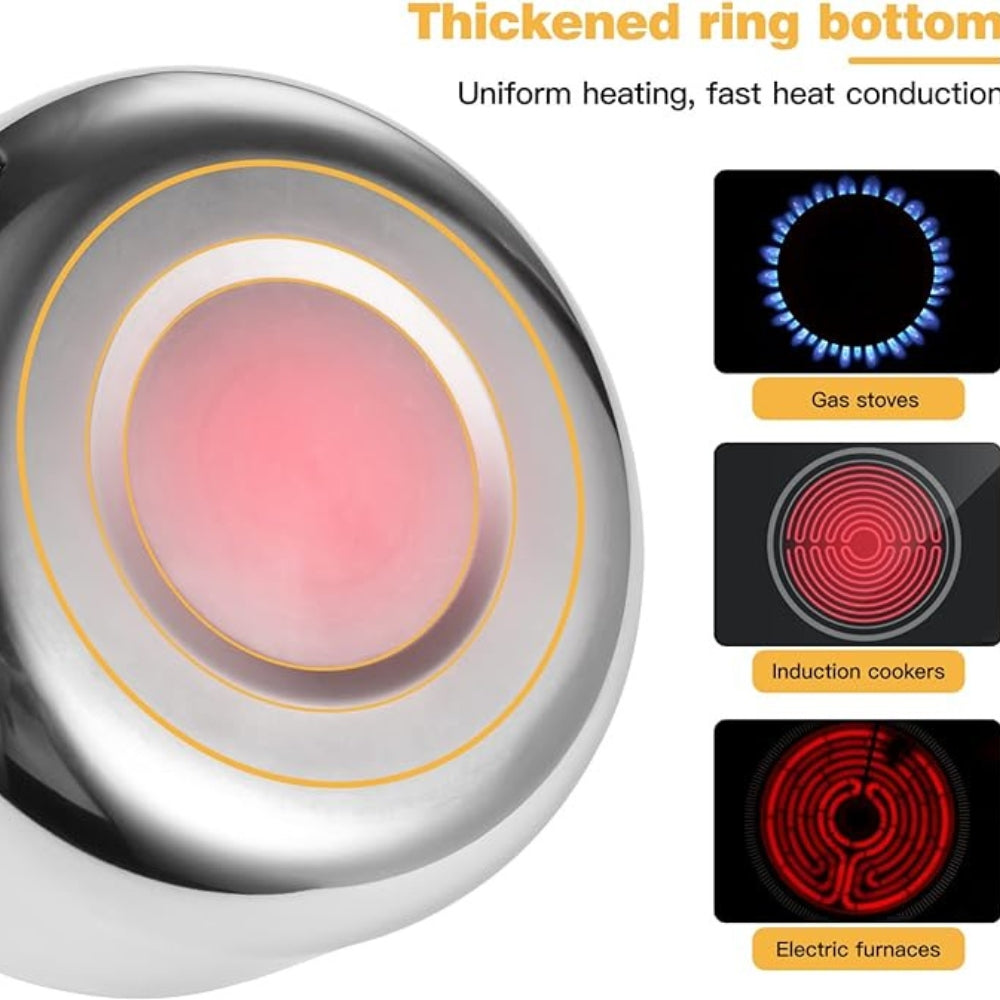 Cabilock pot kettle water boiler stainless steel water kettle handle household water kettle tea kettle kitchen water kettle stainless steel water bottle soft drink plastic induction cooker