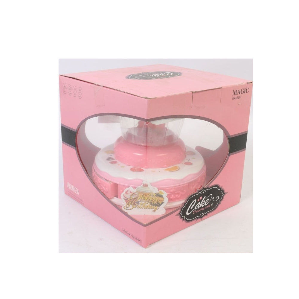 Cake design rotating model toy makeup set