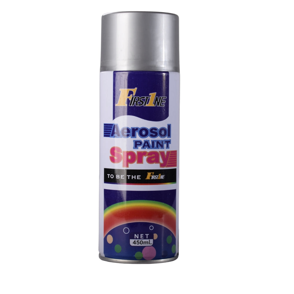 Car Auto Multi Purpose Lacquer Spray Paint Silver