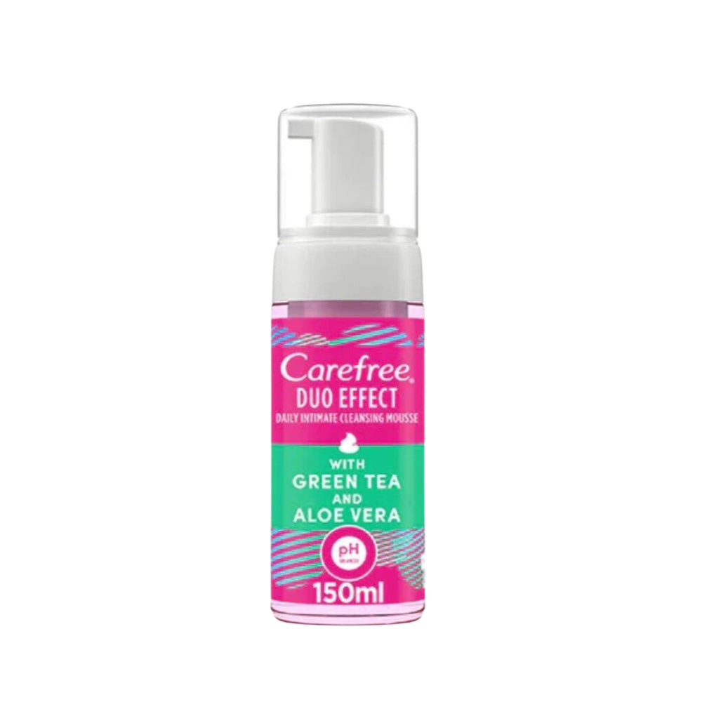 Carefree Intimate Foam With Green Tea And Aloe Vera 150ml