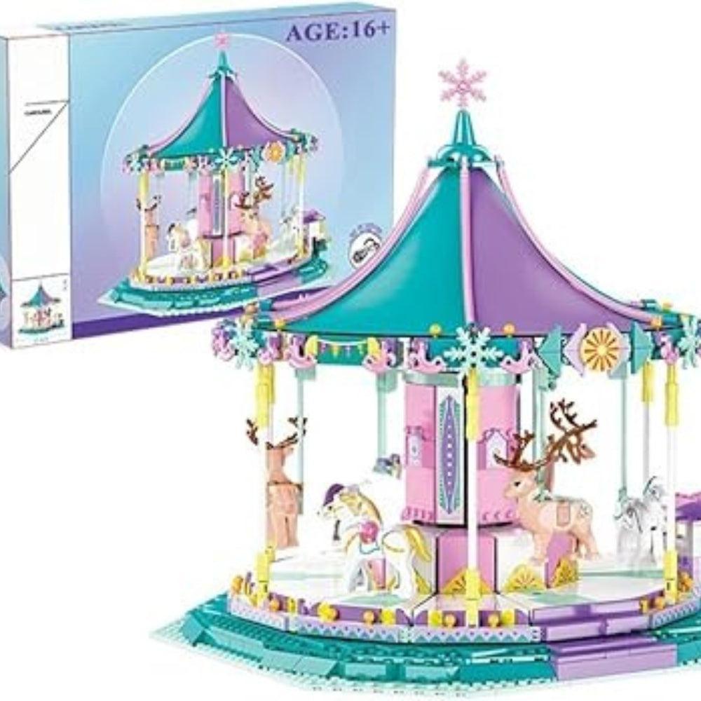 Carousel Modular Building Kits MOC Architecture Construction Set House Building