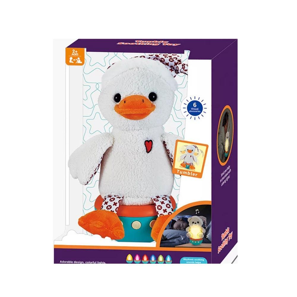 Cartoon Bear Night Light Plush Tumbler Toy