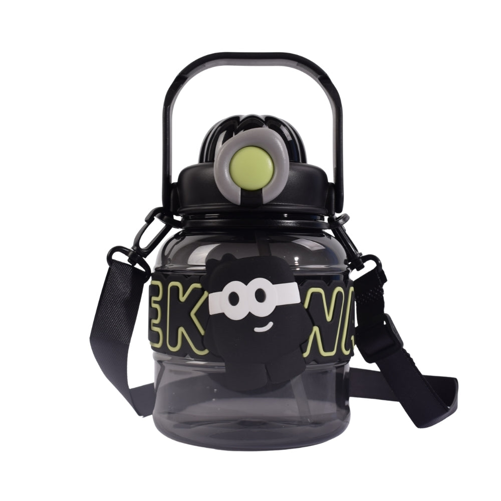 Cartoon-Themed Water Bottle with Strap