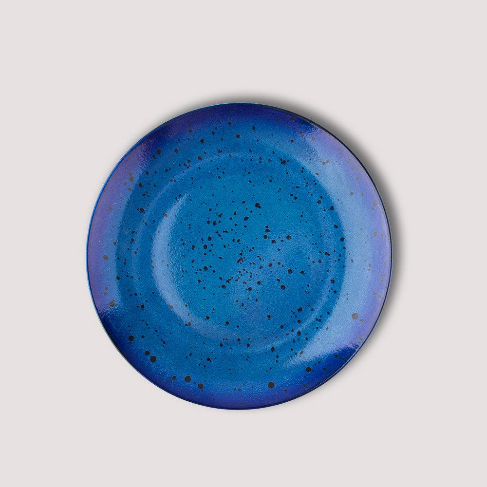 Cerulean Speckle Flat Dish 26CM