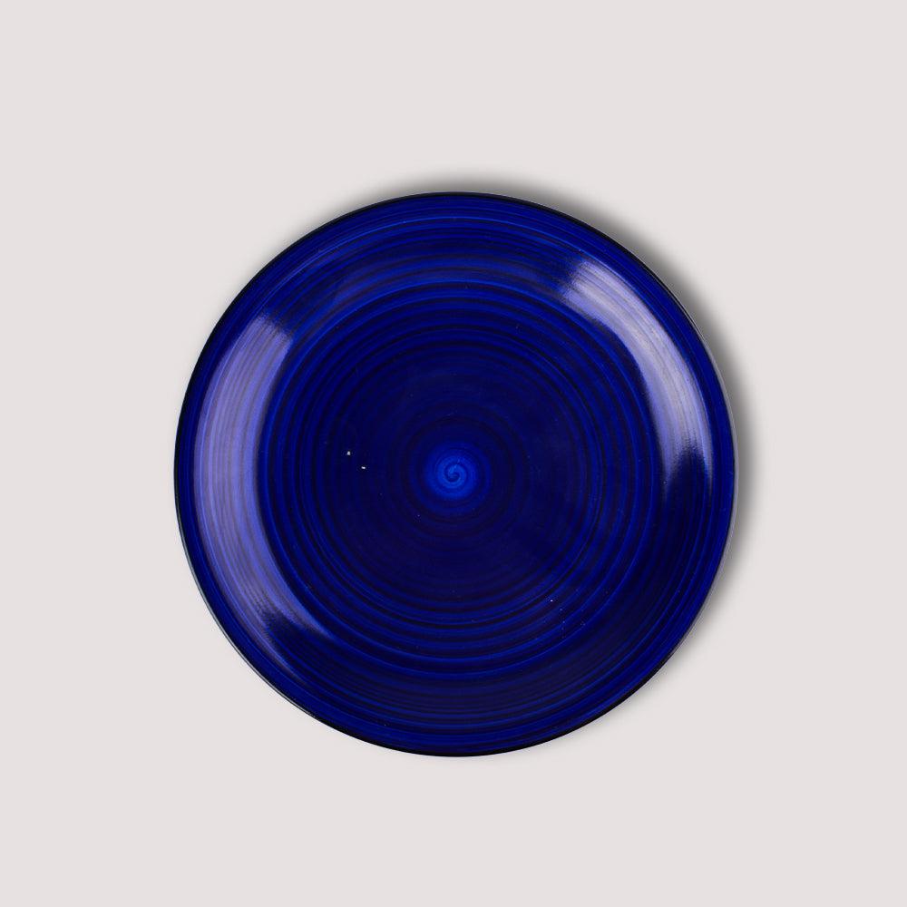 Cerulean Whirl Flat Dish 26CM