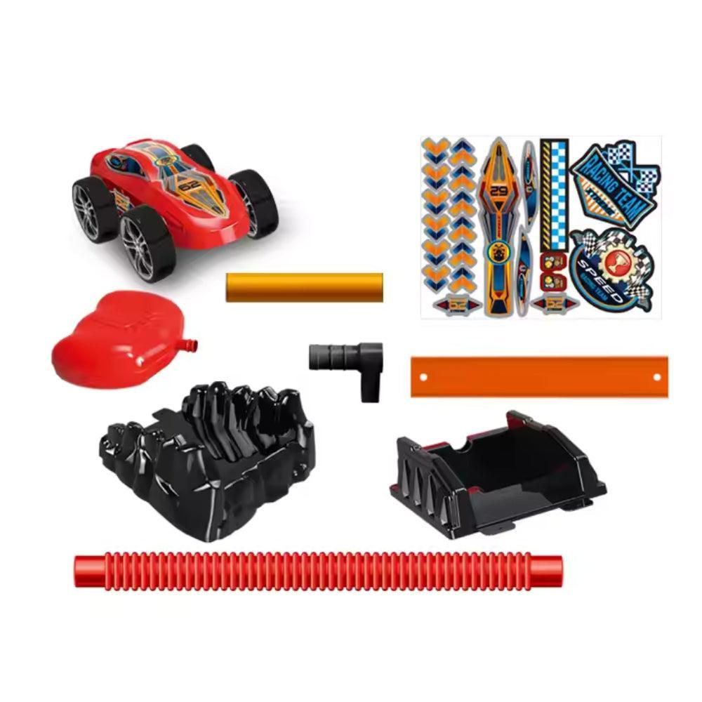 Chengji Eco Friendly Kids Car Rocket Duel Race Aerodynamics Toys Footsteps Launch Shooting Catapult Track Toys