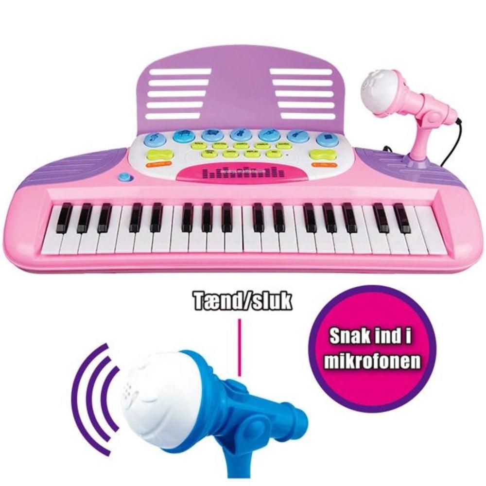 Children 37-Key Multifunctional Piano Toys Microphone Electronic Organ Educational Musical Instrument Toys With Chair MP3 Line Musical Instruments Toy