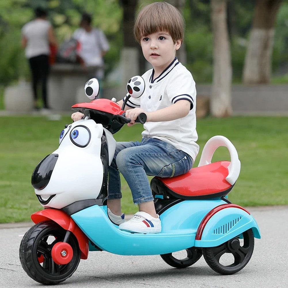 Children Electric Ride On Toys Kids Carton Design Rechargeable Motorcycle With Light