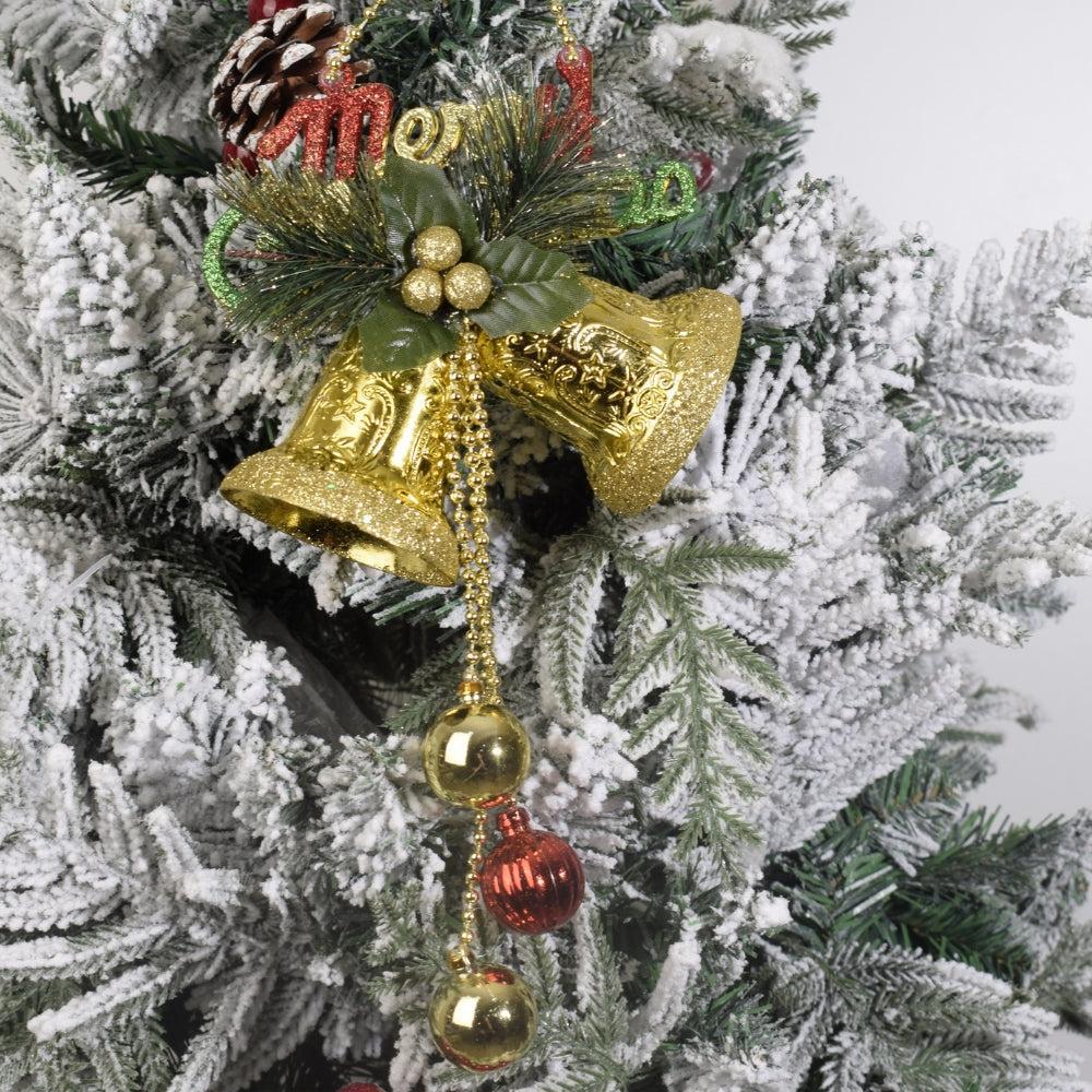 Christmas Bell Ornament with "Merry Christmas" Sign