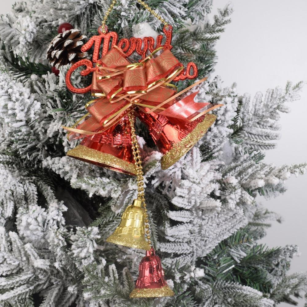 Christmas Bell Ornament with "Merry Christmas" Sign