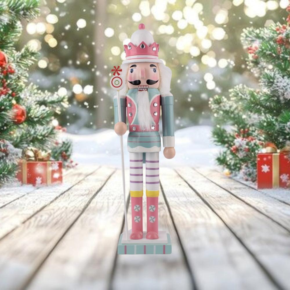 Christmas Nutcracker Ornament Pink Green Nutcracker Soldier