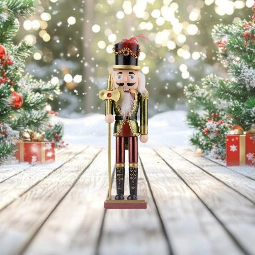 Christmas Nutcracker Pink Nutcracker Christmas Decor Wooden Nutcracker Figures Christmas Nutcracker
