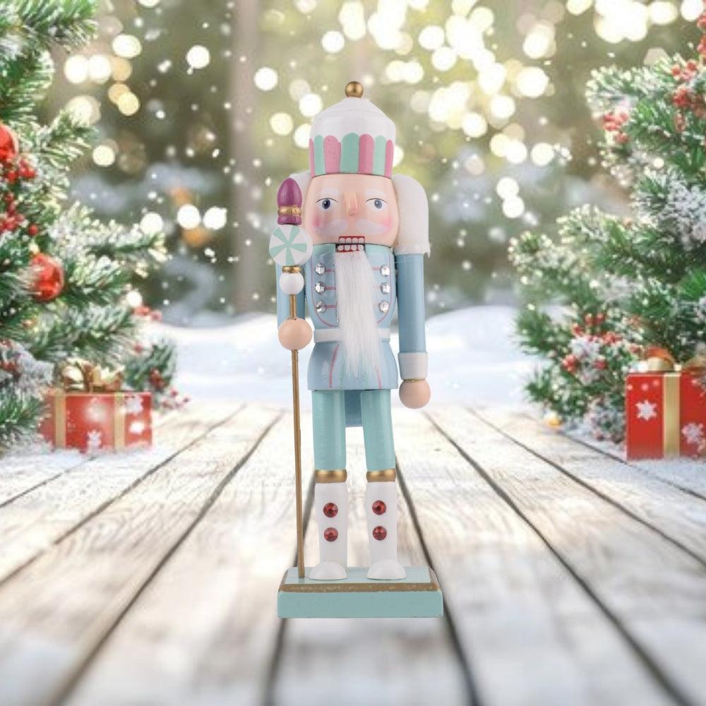 Christmas Nutcracker Pink Nutcracker Christmas Decor Wooden Nutcracker Figures Christmas Nutcracker