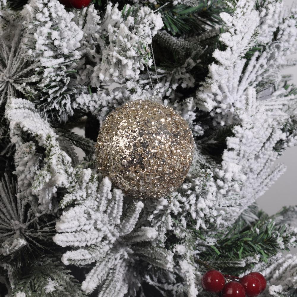 Christmas Ornaments Set Plastic Christmas Ornaments Balls Bulk Large Shatterproof Glitter Christmas Ornaments Oversized Tree Decoration Big Novelty Baubles for Wedding Party 3PCS